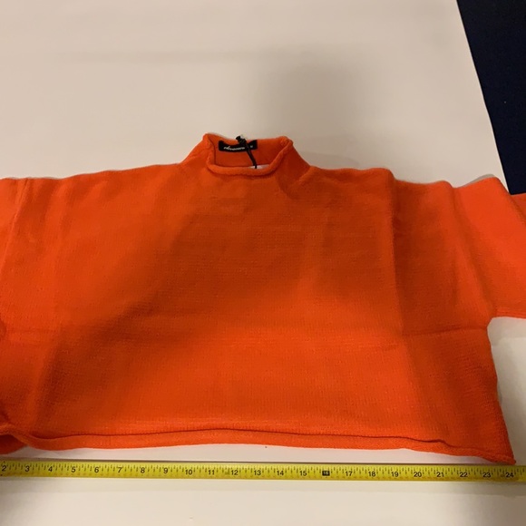 Olivaceous Orange Cropped sweater top - Picture 10 of 10